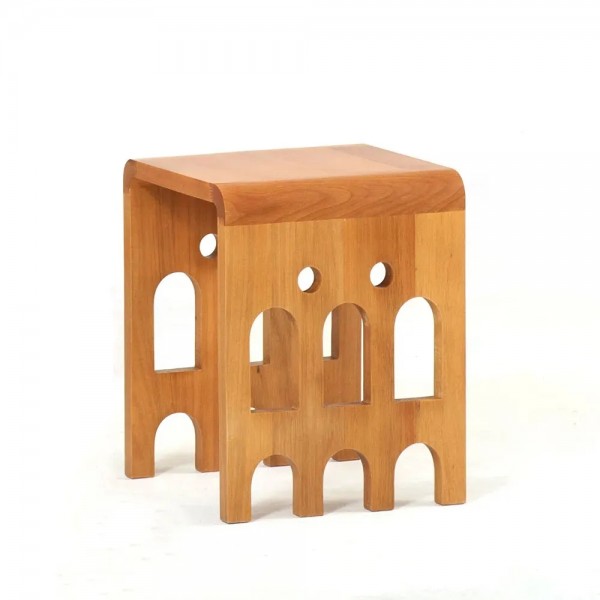 Banco Lapa - Madeira - 1 lugar - 35x45x35 - Design Autoral Brasileiro