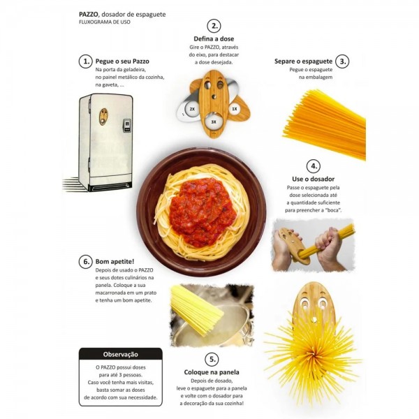 Dosador de Espaguete Pazzo