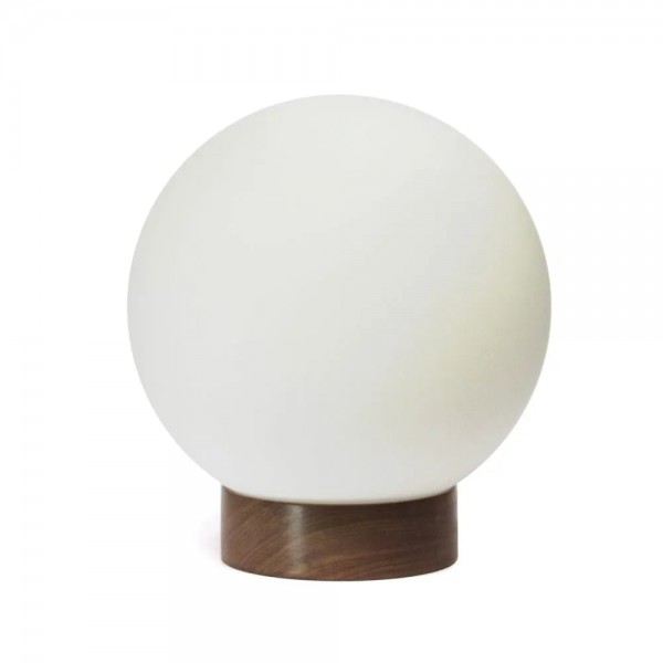 Luminária de mesa Alba 20 - Base em Madeira Maciça - 20x22x20 - Design Autoral Brasileiro