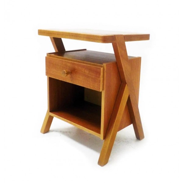 Mesa de Cabeceira Nicho Flash -  Natural -  medidas: 45 cm x 35 cm 56 cm de altura