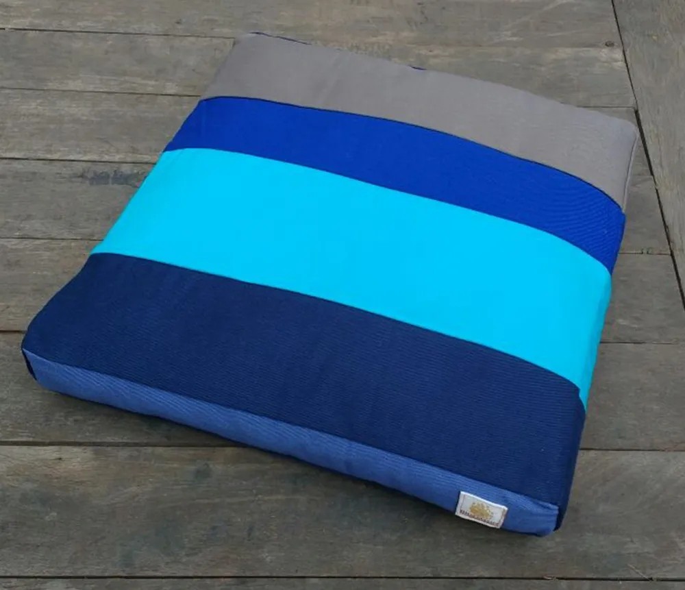 Almofada Meditação Baixa Azul