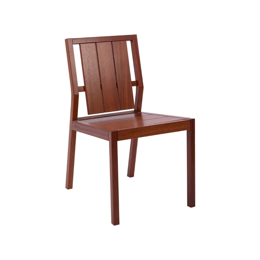 Cadeira Lanati - madeira maciça Jatobá
