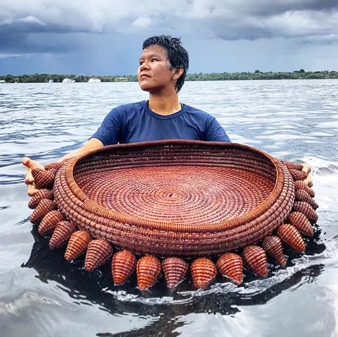 Centro de Mesa Buriti em Piaçaba