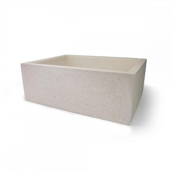 Cuba Retangular de Concreto 37x14cm