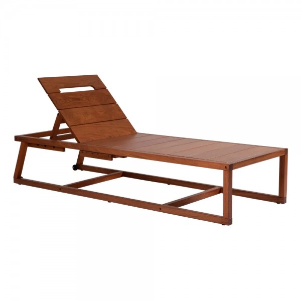 Espreguiçadeira  Lanati - madeira maciça Jatobá