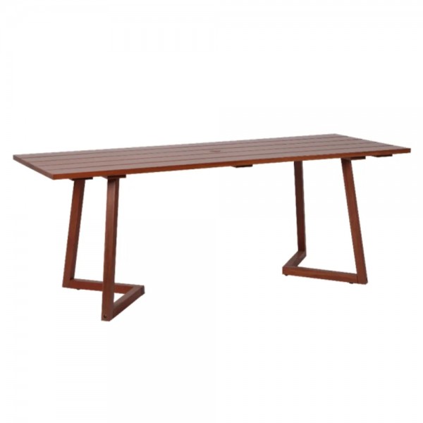 Mesa de Jantar  Lanati - retãngular - madeira maciça Jatobá