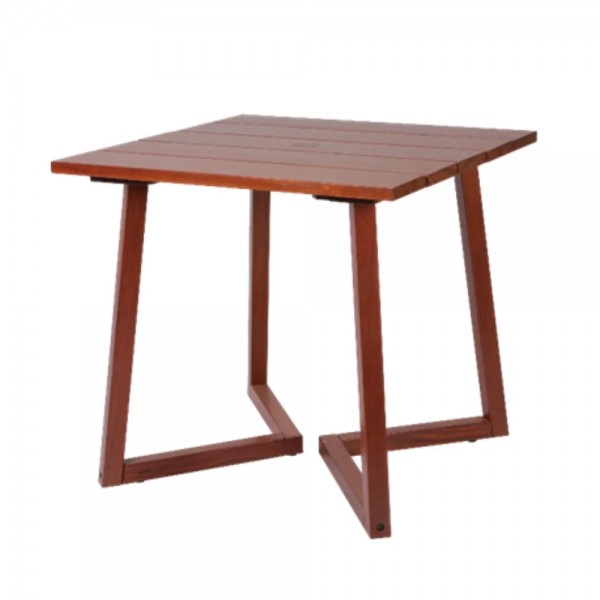 Mesa quadrada Lanati - madeira maciça Jatobá