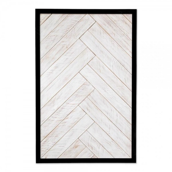 Quadro mosaico marchetado 02 com fundo em linho claro