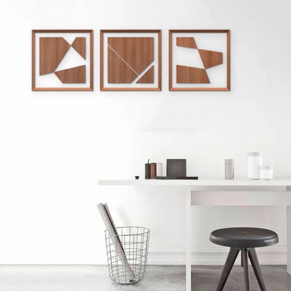 Trio de quadros - Coleção Gestalt