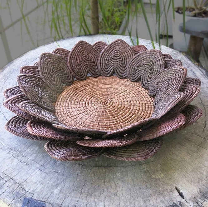 Fruteira - Pétalas de Piaçaba Preta e Marrom