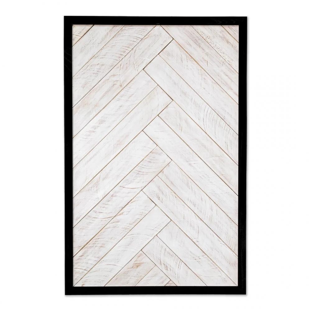 Quadro mosaico marchetado 02 com fundo em linho claro