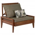 Poltrona Mood braços baixos - Madeira Maciça em  Jatobá